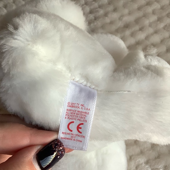 Ty Velvety Marcel French Bulldog Black and White Plush Puppy Stuffed Animal - Picture 8 of 8